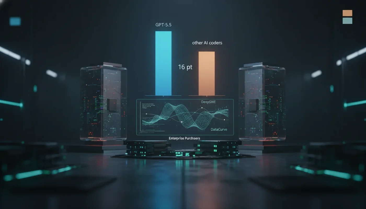 DeepSWE benchmark rozbil mýtus o vyrovnaných AI kódérech, GPT-5.5 vede o 16 bodů